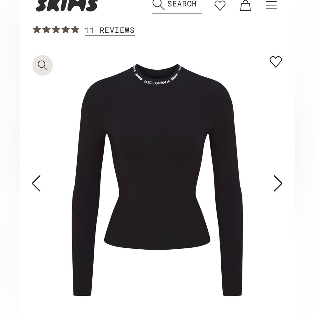 Skims authentic long sleeve dolce collab